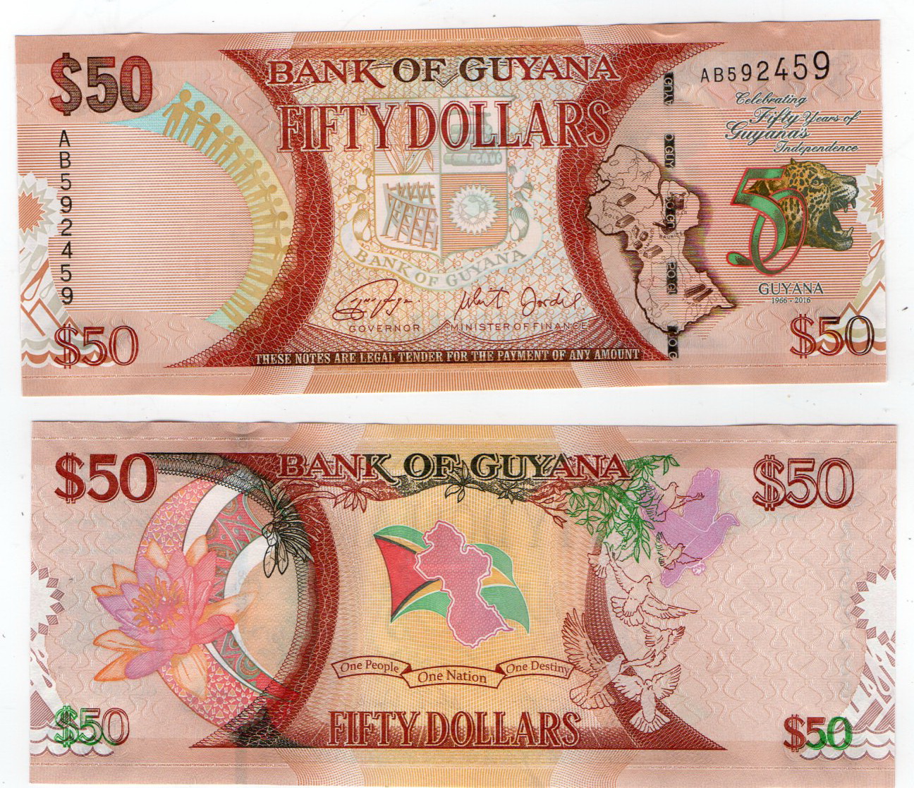 Guyana #41 50 Dollars